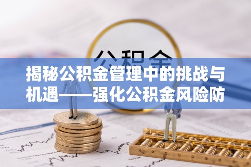 卢氏揭秘公积金管理中的挑战与机遇——强化公积金风险防控的多维策略