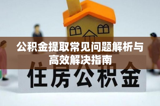 卢氏公积金提取常见问题解析与高效解决指南