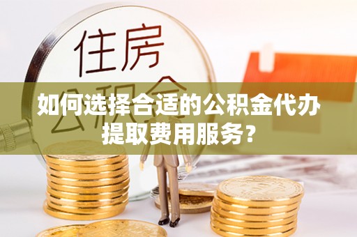 卢氏如何选择合适的公积金代办提取费用服务？