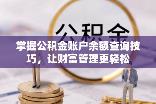 卢氏掌握公积金账户余额查询技巧，让财富管理更轻松