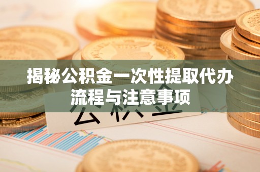 卢氏揭秘公积金一次性提取代办流程与注意事项