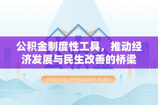 卢氏公积金制度性工具，推动经济发展与民生改善的桥梁