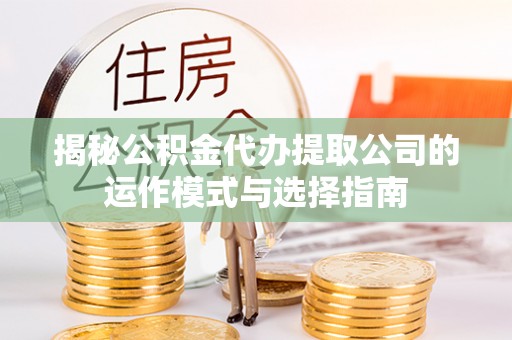 卢氏揭秘公积金代办提取公司的运作模式与选择指南