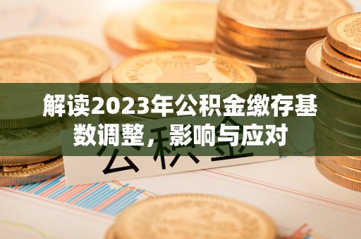 卢氏解读2023年公积金缴存基数调整，影响与应对
