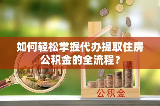 卢氏如何轻松掌握代办提取住房公积金的全流程？