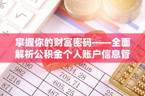 卢氏掌握你的财富密码——全面解析公积金个人账户信息管理与优化