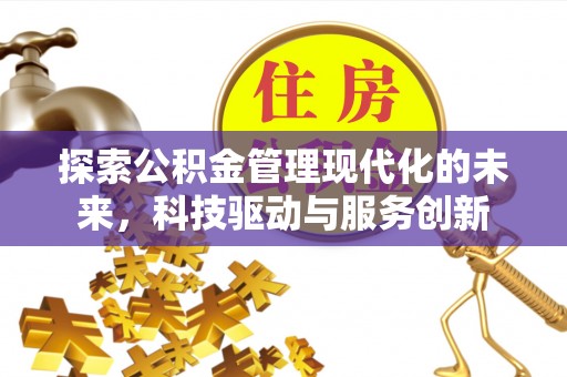 卢氏探索公积金管理现代化的未来，科技驱动与服务创新