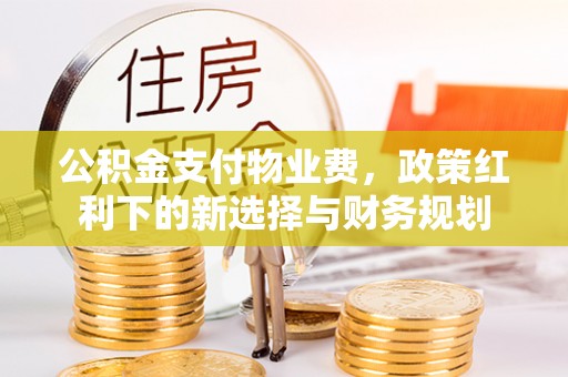 卢氏公积金支付物业费，政策红利下的新选择与财务规划