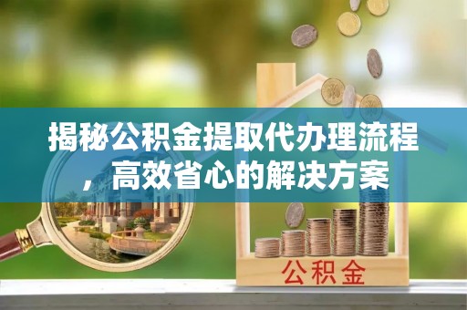 卢氏揭秘公积金提取代办理流程，高效省心的解决方案