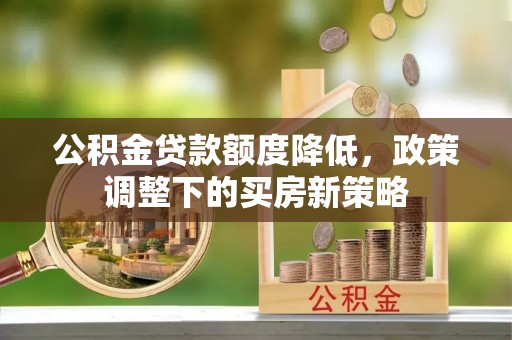 卢氏公积金贷款额度降低，政策调整下的买房新策略