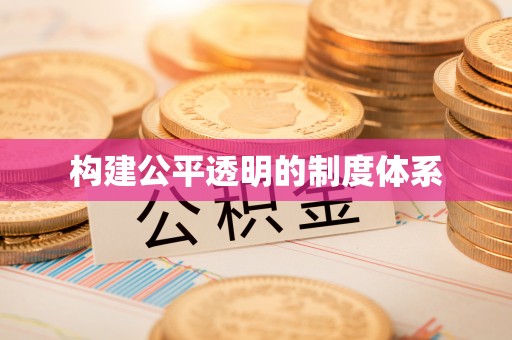 卢氏构建公平透明的制度体系