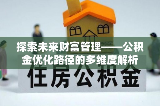 卢氏探索未来财富管理——公积金优化路径的多维度解析