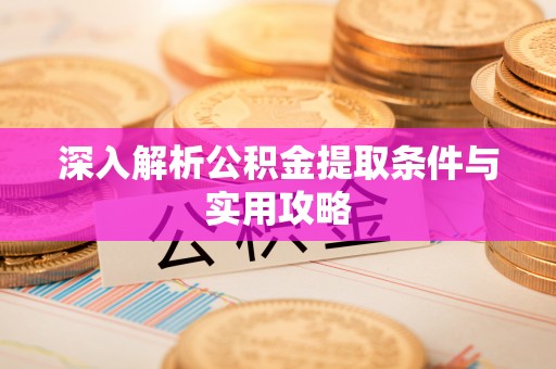 卢氏深入解析公积金提取条件与实用攻略