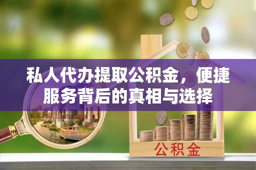 卢氏私人代办提取公积金，便捷服务背后的真相与选择
