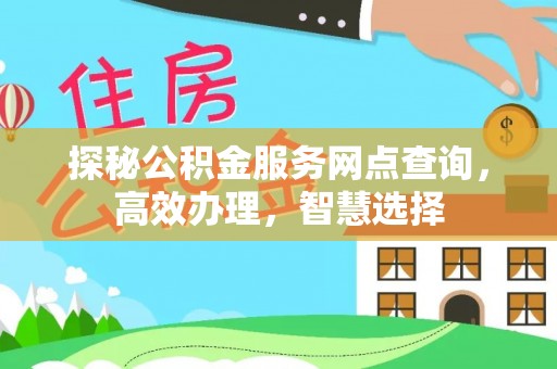 卢氏探秘公积金服务网点查询，高效办理，智慧选择