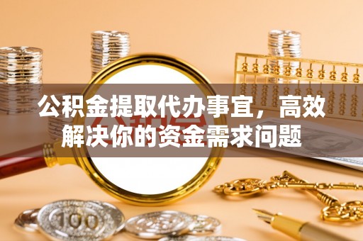 卢氏公积金提取代办事宜，高效解决你的资金需求问题