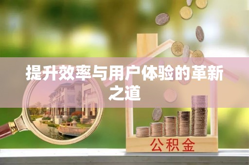 卢氏提升效率与用户体验的革新之道