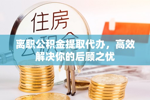 卢氏离职公积金提取代办，高效解决你的后顾之忧