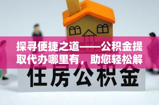 卢氏探寻便捷之道——公积金提取代办哪里有，助您轻松解决资金难题