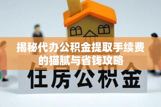 卢氏揭秘代办公积金提取手续费的猫腻与省钱攻略