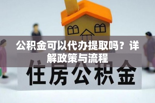 卢氏公积金可以代办提取吗？详解政策与流程