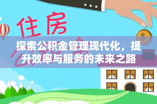 卢氏探索公积金管理现代化，提升效率与服务的未来之路