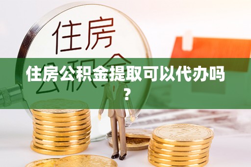 卢氏住房公积金提取可以代办吗？